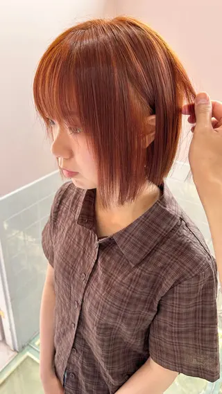 ショート カラー レイン🌏🌱 似合わせ/ハイトーンのヘアスタイル