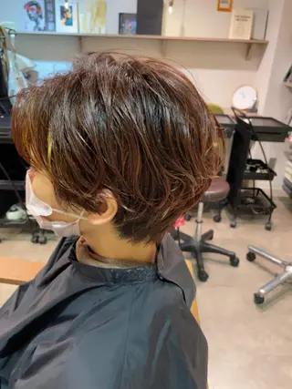 ショート 切りっぱなしボブ/ 三瀬翔のヘアスタイル