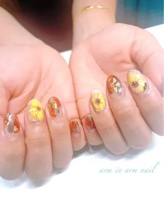 ネイル arm in arm ︎✿Yamamotoのマツエク・マツパデザイン