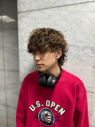 パーマ メンズ 大阪メンズ 美容師井上智博のヘアスタイル