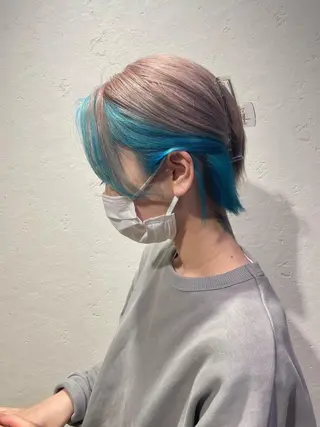 ミディアム 前田 菜奈子のヘアスタイル