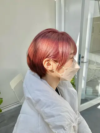 ショート カラー ハイトーン×似合わせ 🌱中川慎之介のヘアスタイル