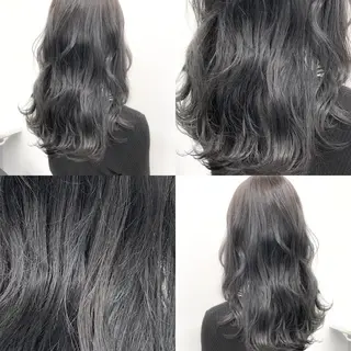 ロング カラー ハイトーン×レイヤー カットTAKUMIのヘアスタイル