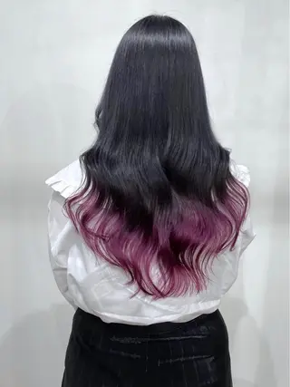 カラー white.梅田 デザインカラー🦄のヘアスタイル