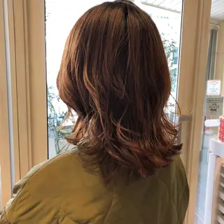 ミディアム 佐川 絢のヘアスタイル