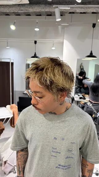 カラー メンズ Hina‪🔆‬ CIERA南船場のヘアスタイル