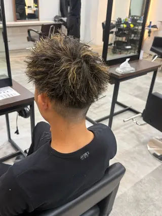 パーマ メンズ 藤島 遥翔のヘアスタイル