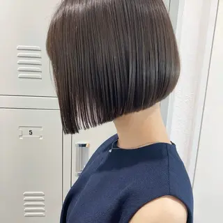 ミディアム ワンカラー/ WARPミユのヘアスタイル