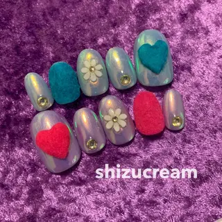 ネイル shizucream 痛デコネイル専門のネイルデザイン