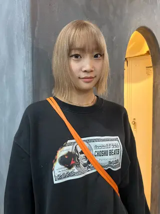 ショート カラー 🤍ボブ/ベージュ 🤍honoのヘアスタイル