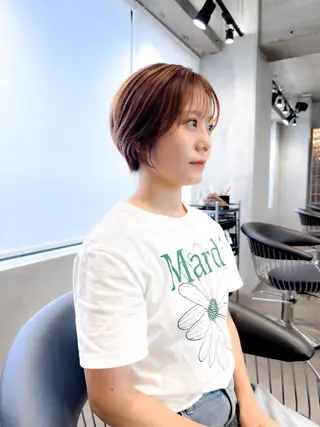 ショート カラー 360°キレイな ショートカットのヘアスタイル