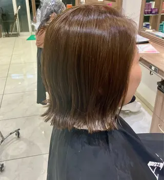 ミディアム カラー ☂️Ash 新杉田☂️山本のヘアスタイル