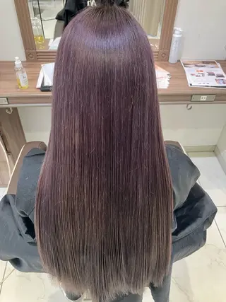 ロング カラー ☂️Ash 新杉田☂️山本のヘアスタイル