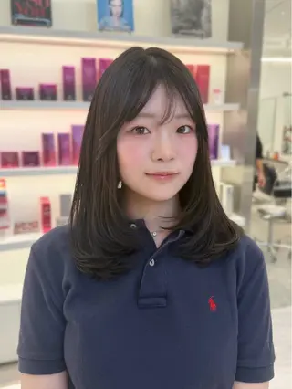 ミディアム parvemix平野 真央🎀💞のヘアスタイル