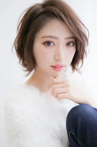 ショート カラー パーマ ヘアアレンジ メンズ キッズ ネイル マツエク・マツパ 【西八王子】Siq ●FM●オーナーのヘアスタイル