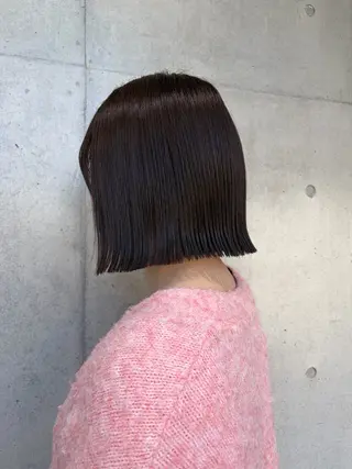 ショート カラー ヘアアレンジ ボブ艶モテカラー🫧 カリンのヘアスタイル