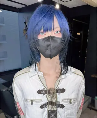 ショート TAIRA横浜ウルフ 🐺デザインカラーのヘアスタイル