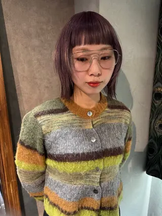 ミディアム カラー パーマ ヘアアレンジ メンズ 心斎橋美容室 Junのヘアスタイル