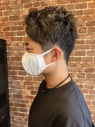 ミディアム カラー パーマ ヘアアレンジ メンズ キッズ ネイル マツエク・マツパ アイブロウ 久木原 ゆりのヘアスタイル