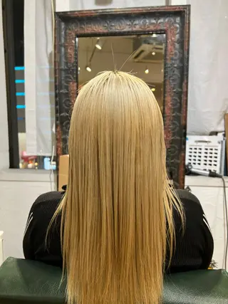 ロング カラー 髪質改善/縮毛矯正/ 超高濃度水素ケアのヘアスタイル