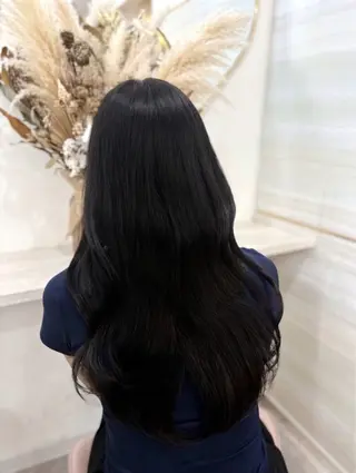 ロング カラー 🎀🎶はがりな ワンカラー💝のヘアスタイル