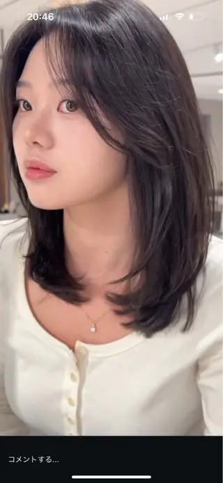 ミディアム ボブ/ショート カオリのヘアスタイル