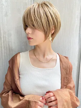 ショート 🌼アユム/レイヤー ハッシュカット🌼のヘアスタイル