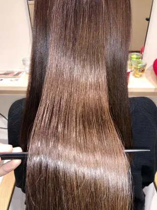ロング カラー 髪質改善✨艶髪 韓国ヘア 池内 祐樹のヘアスタイル