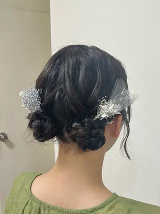 セミロング 君山 希美のヘアスタイル