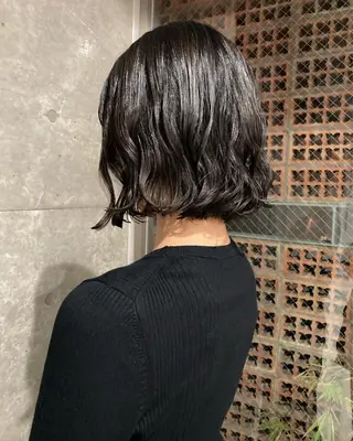 ミディアム パーマ 吉田一輝 外国人パーマのヘアスタイル