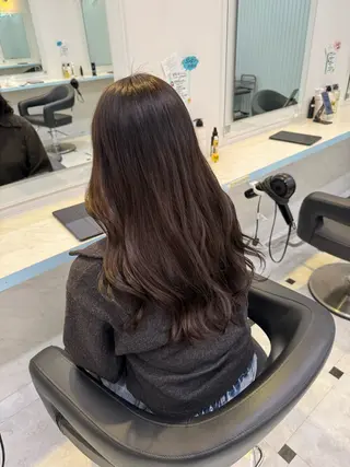 ロング 🤎モテ髪&透明感 ミルクティー🥣🤎のヘアスタイル