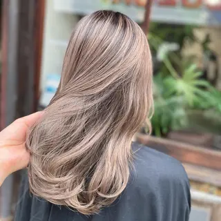 セミロング カラー ヘアアレンジ Hikari /京都駅美容室のヘアスタイル