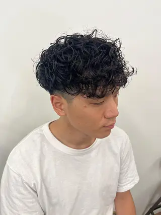 ショート カラー パーマ ヘアアレンジ メンズ 💎髪質改善特化💎 RUITOのヘアスタイル