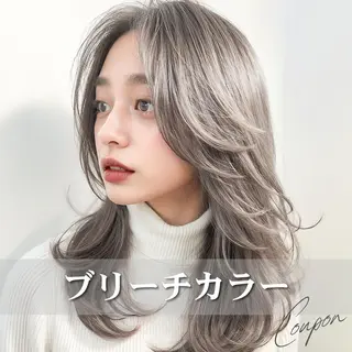 セミロング カラー SOURCE枚方🫧 透明感カラー/ケアのヘアスタイル