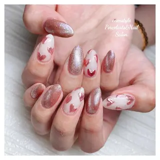 ミディアム ネイル 🐾enen style 🐾のネイルデザイン