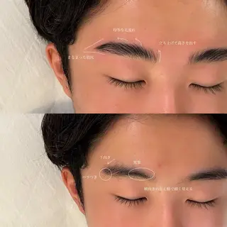 メンズ アイブロウ 吉祥寺kasumi 🌛eye/browのマツエク・マツパデザイン