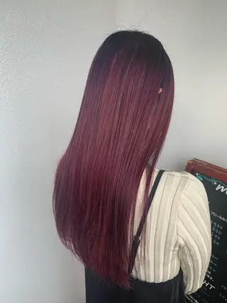 ロング カラー 三野 沙也のヘアスタイル