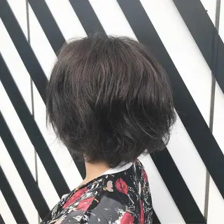 ショート パーマ 木川 愛子のヘアスタイル