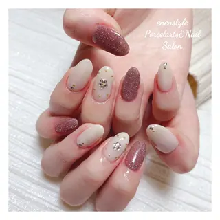 ミディアム ネイル 🐾enen style 🐾のネイルデザイン