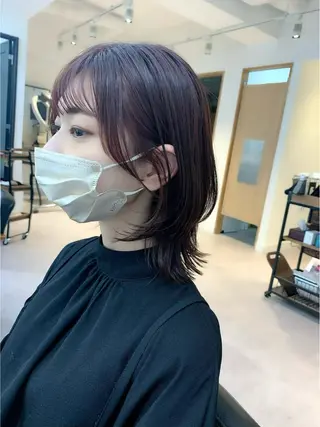 ロング カラー パーマ ヘアアレンジ メンズ キッズ ネイル マツエク・マツパ 似合せレイヤー/ 柔らか透明感カラーのヘアスタイル
