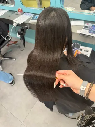 ロング 北新地/縮毛矯正 /あやなのヘアスタイル