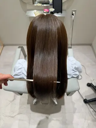 ミディアム 髪質改善&ツヤカラー YOSHIDAのヘアスタイル