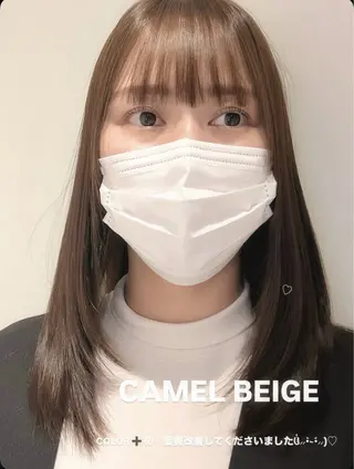 ミディアム カラー 松岡優菜／半個室♡ 似合わせカットカラーのヘアスタイル
