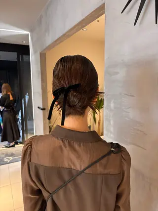 ショート ヘアアレンジ RABU /髪質改善 伏見/ヘアケアサロンのヘアスタイル