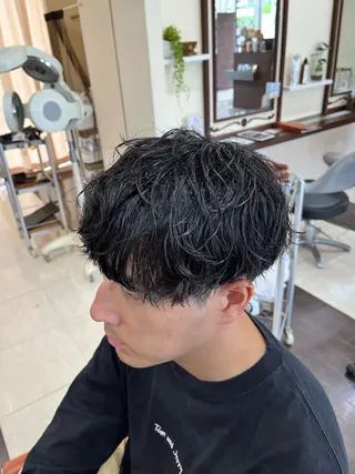 ショート パーマ メンズ 🧊メンズ特化🧊 高木航希のヘアスタイル
