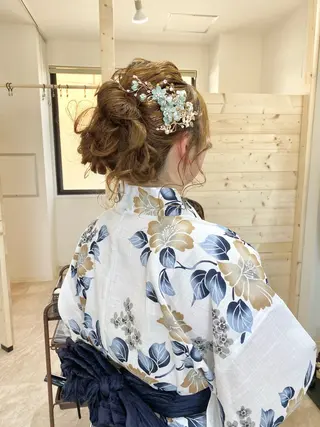 セミロング カラー ヘアアレンジ ひなの .のその他イメージ