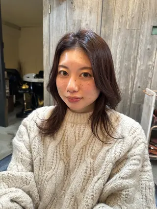 セミロング 似合わせが得意 村松慧汰のヘアスタイル