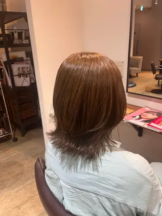ミディアム 清水 月菜のヘアスタイル