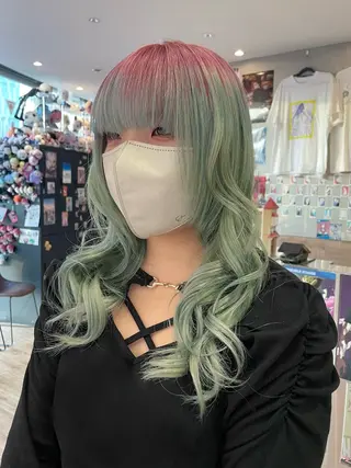 ロング 似合わせカット/ デザインカラー🦄のヘアスタイル