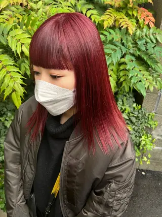 ミディアム スダユーヤ 💫推しカラーウルフのヘアスタイル